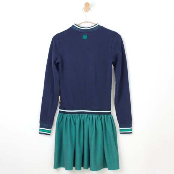 Girls Dress Dark Blue/ Green Plaid skirt - Size: 12/14 - EU design - Picture 2 of 7